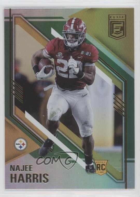 2021 Panini Donruss Elite Rookies Green Najee Harris #109 Rookie RC 04mc