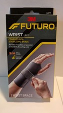 Futuro Wrist Compression Stabilizing Brace Left Hand Black Small/Medium