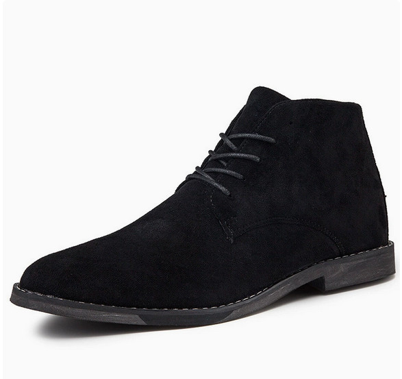 's Suede Shoes Dress Oxfords Lace Up Casual Flats Formal Desert Chukka Boots