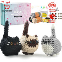 HäKelset Tiere FüR AnfäNger Schritt-FüR-Schritt Video-Anleitung Amigurumi Katzen