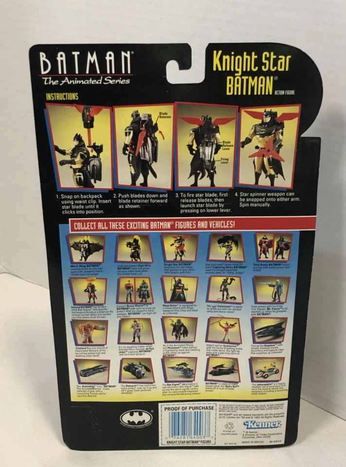 👀 NUEVO EN CAJA: 1992 Batman "Knight Star Batman" - Figura de acción Kenner RARA Foto 2 de 2