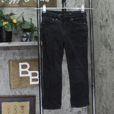 True Religion Kids Geno Relaxed Slim Fit Snap Horseshoe Jeans Black Wash 6