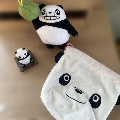 Panda Kopanda Mascot Light + Balloon Mascot + Drawstring Bag Set, Plush Prize,