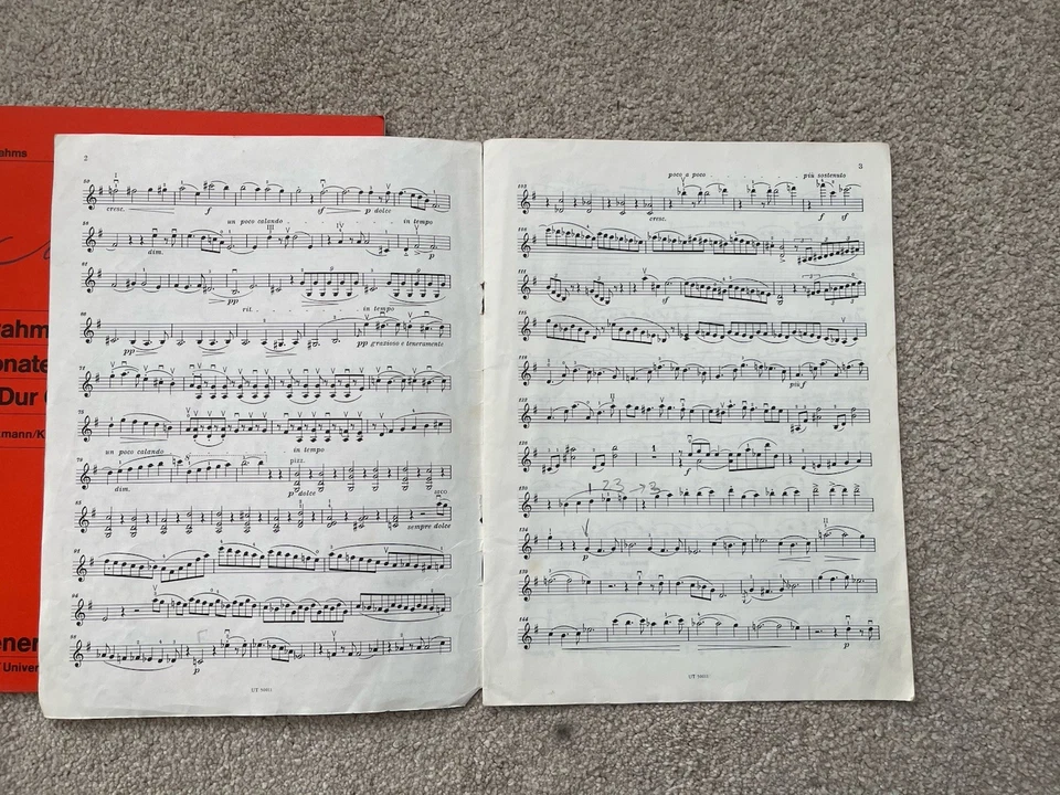 Brahms Violin Sonata In G Major - Image 2 of 3