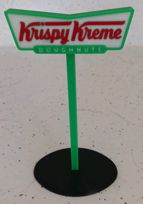 Krispy Kream Doughnuts Drive Thru Restaurant Sign. 3d Printed. 5.5'' Tall. 