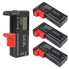 UMLIFE 4PACK Battery Tester, Universal Checker Small black