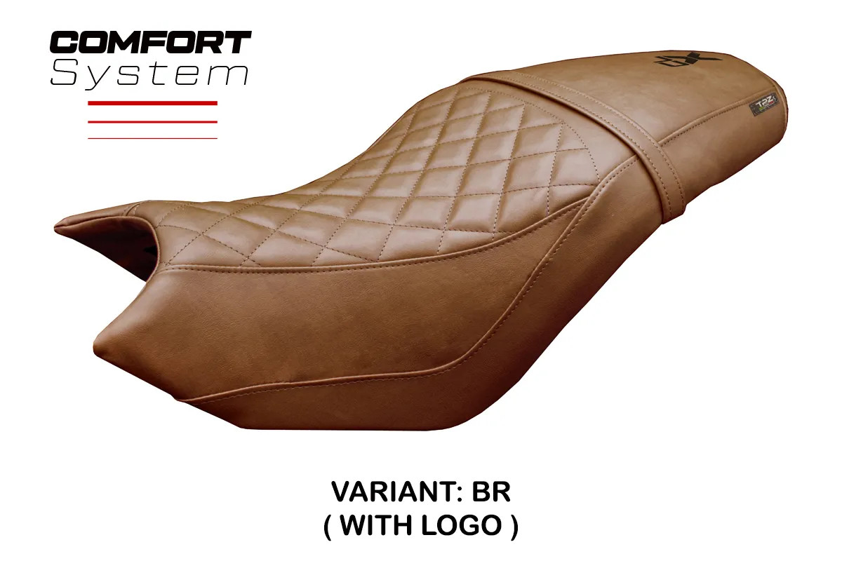 Seat cover Bafia Comfort Brown BR + logo Tpz comp CF MOTO 700 CL/X 2021 2026