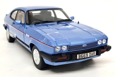 Norev 1/18 Ford Capri Mk3 2.8i Injection 1984 Paris Blue Diecast Model Car