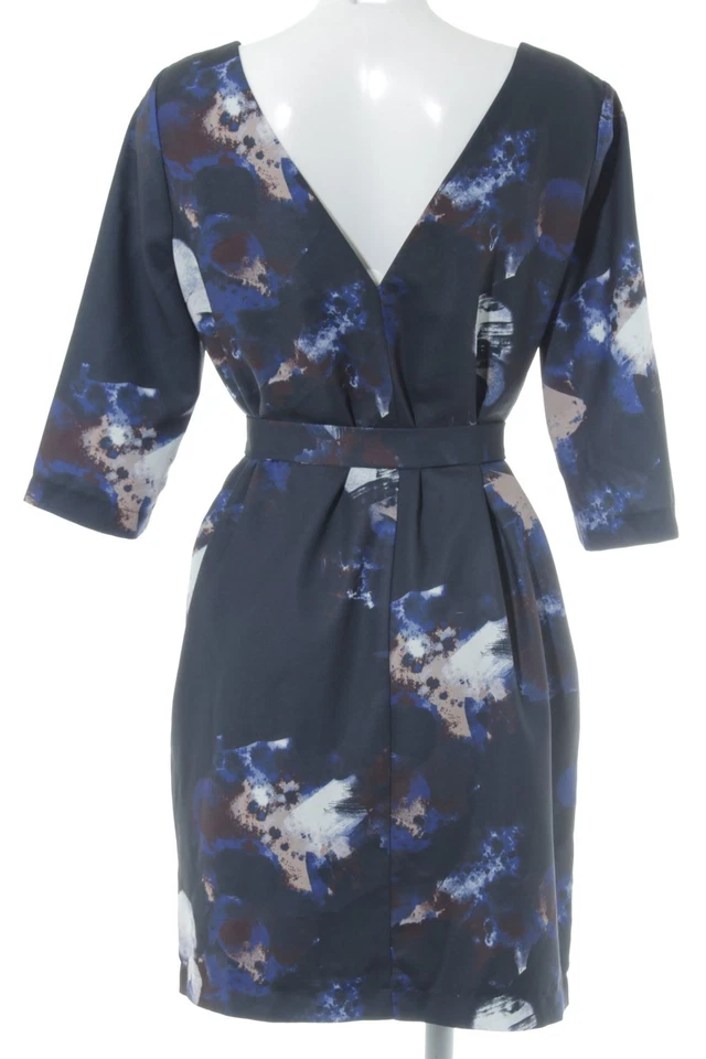 SELECTED Mini vestido Mujeres Vestido Talla EU 36 negro-azul-blanco puro - Imagen 2 de 4