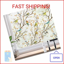 DKTIE Window Privacy Cling Film with Installation Tools, Stained Glass Opaque No