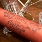 Coca Cola Penny Vintage Coin Roll – 50¢ Wheat Cent – Covered Ends – Americana — photo 7