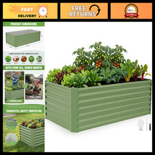 Galvanized Metal Raised Garden Bed Kit 180x90x53cm - Outdoor Planter for Vegetab