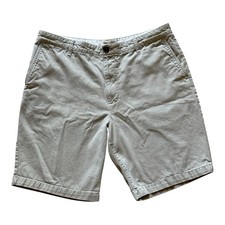Dockers Men's Lt Kahki Flat Front Cotton Shorts Size 38 Inseam 9