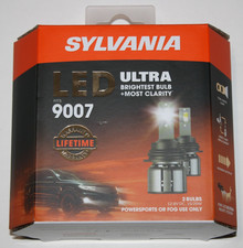 Sylvania 9007 6000k Led Ultra Powersports Fog Headlight Bulb 2 Pack New Sylvania 9007 6000k Led Ultra Powersports Fog Headlight Bulb 2 Pack New