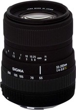 Sigma 55-200mm f/f-5.6 DC Pentax Photography Camera Lens