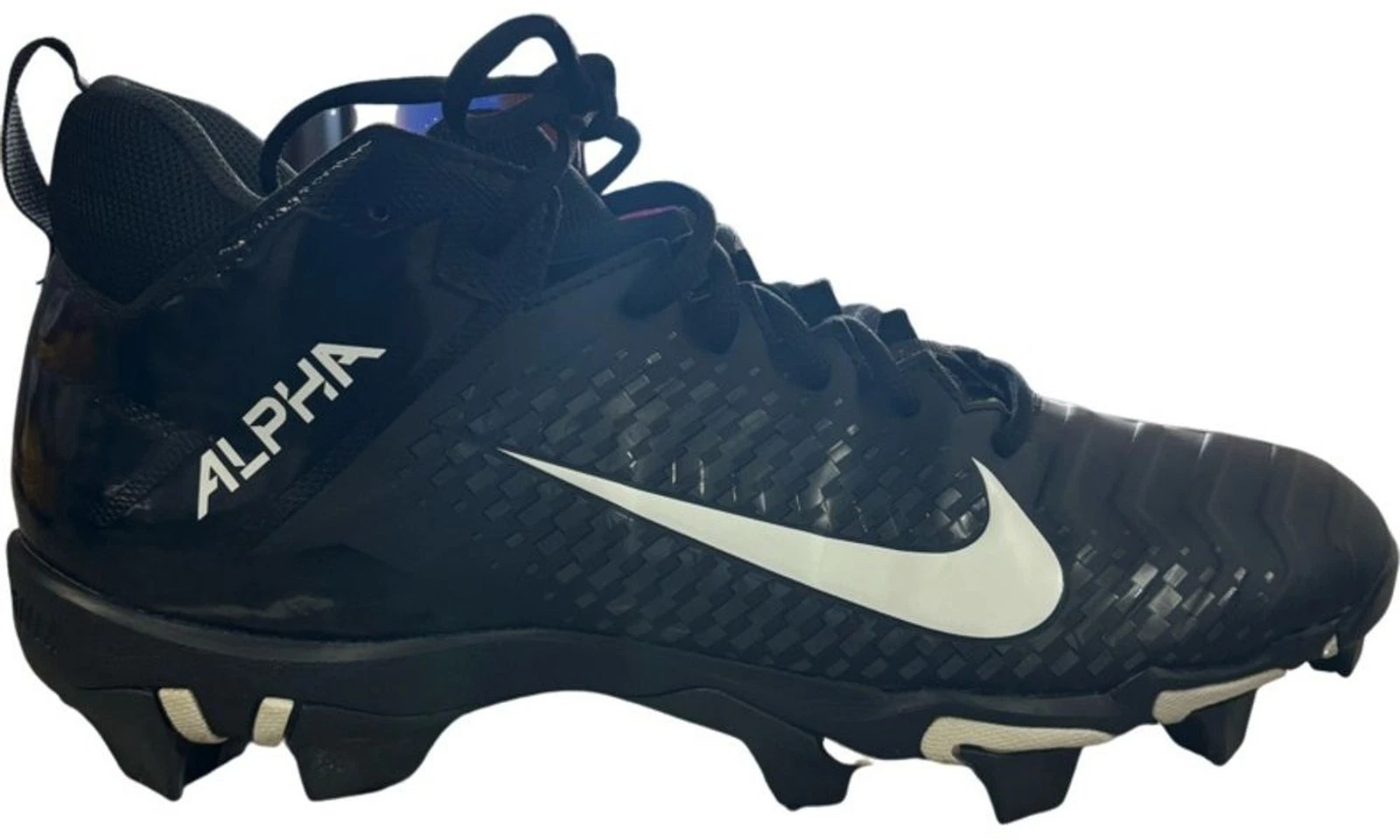 NIKE alpha manace shark ブラック 黒 アメフト スパイク Nike Alpha Menace 2 Shark Wide Black for Sale | Authenticity