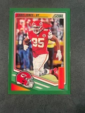 Chris Jones Kansas City Chiefs 2025 Score - #198 Green Parallel 