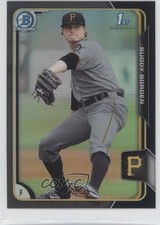 2015 Bowman Chrome Prospects Asia Exclusive Black Refractor Buddy Borden 0w8
