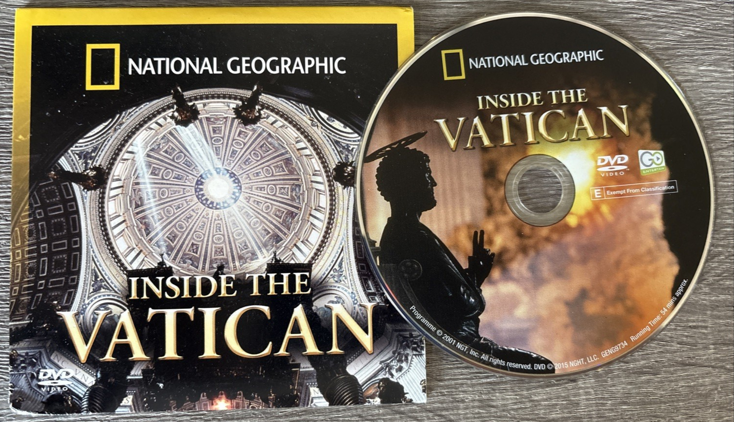INSIDE THE VATICAN - National Geographic  DVD - Pope Francis 2001