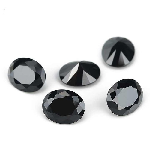 Oval Fine Cut Synthetic Black Spinel AAA Loose Gemstone For Assorted Jewelry - Picture 5 of 6