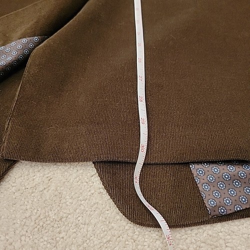 Lauren Ralph Lauren Mens Brown Corduroy Blazer Sport Coat 48R Elbow Patch - Picture 8 of 8