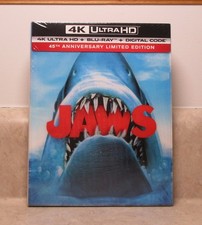 Jaws 45th Anniversary Limited Edition Steelbook 4K & Blu-Ray Booklet New Sealed