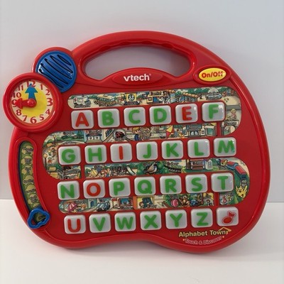 VTech Touch And Discover ALPHABET TOWN: 8 Different Educational Activities Clock