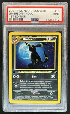 2001 Pokemon Neo Discovery 1st Edition Umbreon Holo #13/75 PSA 9