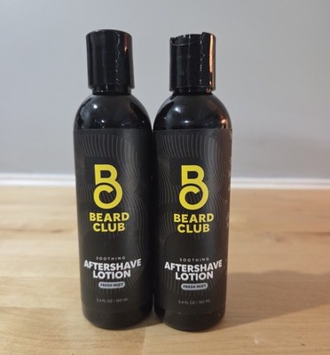 Two Pack - Beard club Aftershave Lotion   Soothing Balm w/ Chamomile & Tea Tree