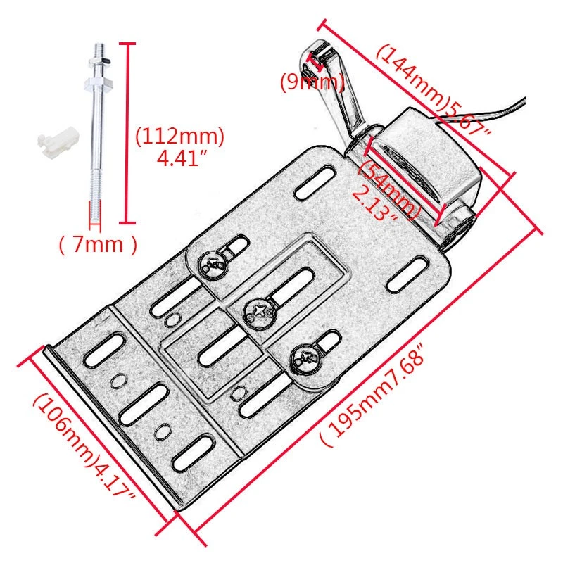 Luz trasera con soporte de matrícula lateral LED para Harley Sportster 1200 883 48 Foto 3 de 4