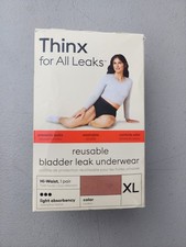 Thinx For All Light Absorbency Hi-Waist Bladder Leak Underwear XL Desert Rose