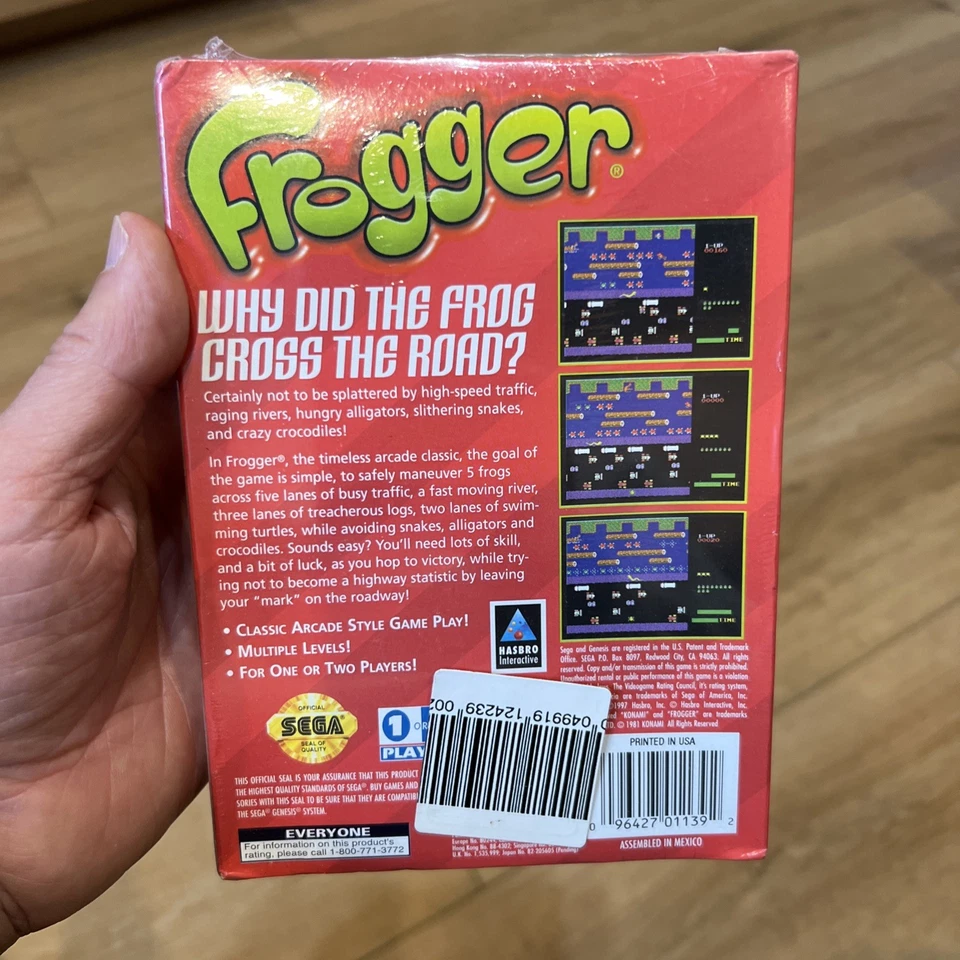Frogger (Sega Genesis, 1998) New Factory Sealed - Image 3 of 4