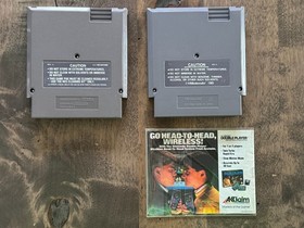 NES 2 Game Lot -Terminator 2 T2 and Total Recall (w/ Manual) Nintendo, Authentic