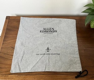 Allen Edmonds Shoes Dust Travel Bag Port Washington Flannel Divided Protector