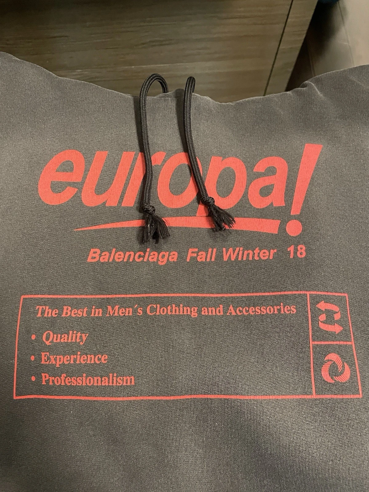 Balenciaga — Balenciaga Europa Oversized Hoodie