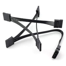 IDE to SATA Power Cable IDE Large 4 Pin to PC Server Hard Drive 15 Pin SATA P...