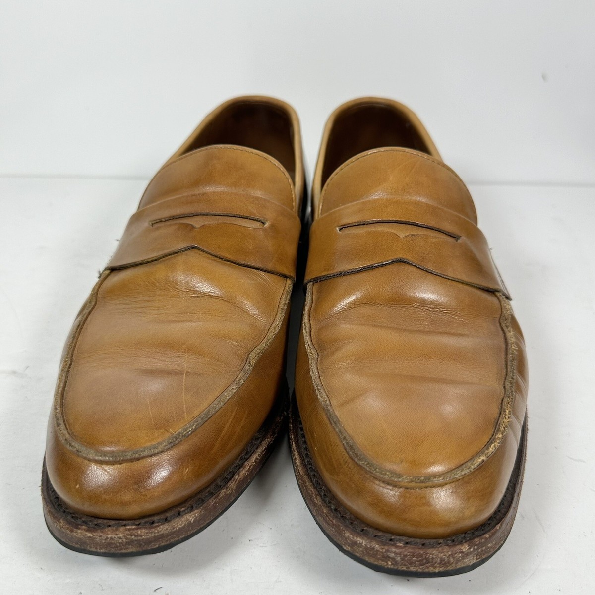 Brooks Brothers Brown Leather Penny Loafers Dress Shoes Mens  display picture 2