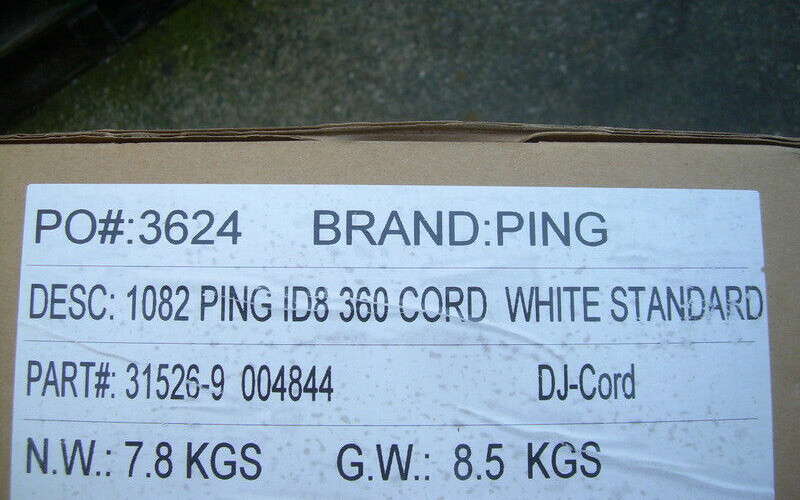 13 new-Ping ID8 360 Full Cord, Standard size golf grips, 60 round, Rare