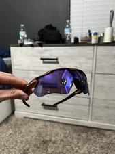 Oakley X Braindead Radar Ev Path Braindead Orange Prizm Violet Lens