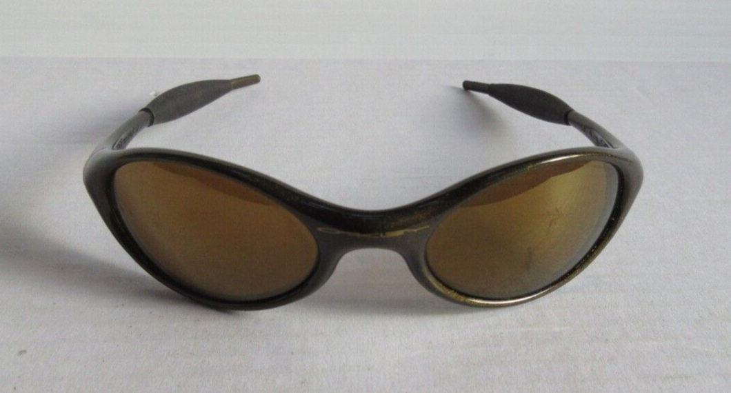Vintage Oakley Eye Jacket Metallic Brown Sunglasses Made in Vintage Oakley Eye Jacket Metallic Brown Sunglasses Made in