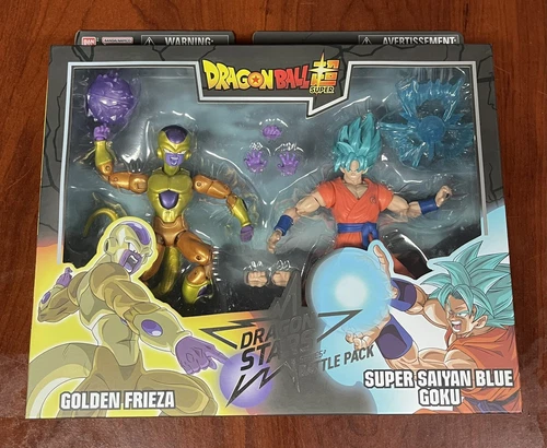 PAQUETE DE BATALLA BANDAI DRAGON BALL STARS SUPER SAIYAN AZUL GOKU VS FRIEZ DORADO