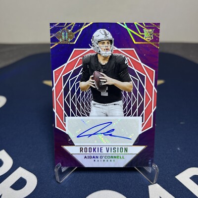 2023 Panini Illusions Vision Signatures Red /75 Aidan O'Connell Rookie Auto RC