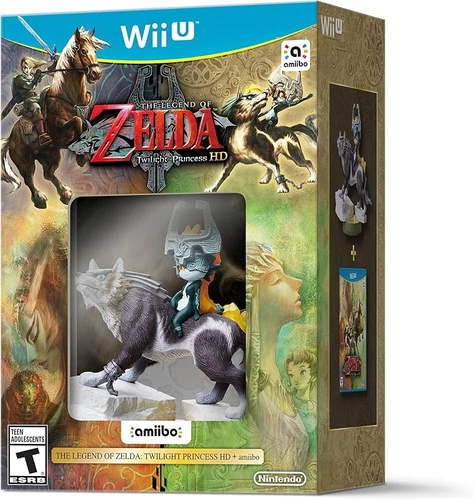 Zelda Twilight Princess HD Wii U w/ Wolf Link Amiibo NEW SEALED