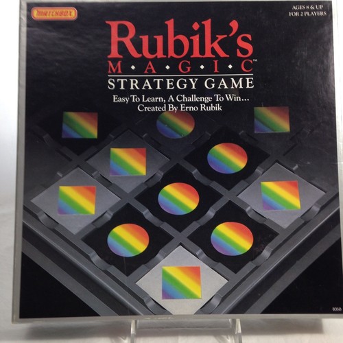 Erno Rubik’s Magic Strategy Game 2 Player Matchbox Cards Tiles Flip Challenge 8+ - Picture 2 of 12