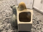 Vintage Shawnee ceramic planter dogs Hound Pekingese USA 611 tan gray — photo 2