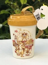 Disney Starbucks 2021 DCA Vintage Icons Mini Travel Tumbler Ornament NWT