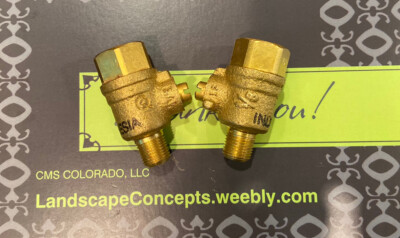 2 Pack Complete Universal Replacement 1/8'' x 1/4'' NPT Test Cock - Backflow PVB 