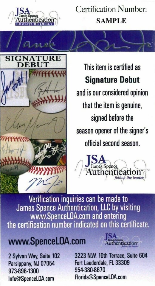 Jackson Chourio Brewers Signed "Action Jackson" OMLB Baseball USA SM JSA #2 - Image 4 of 4