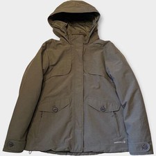 Merrell Coat Jacket Large Womens Esker Parka Brown Opti-warm Hiking Walking Hood