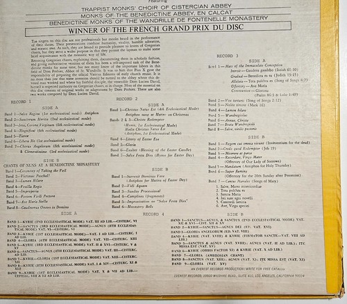 TESTED 4 LP Box: A Treasury Of Gregorian Chants - 1971 Everest SDBR-3159 VG+/VG - Picture 4 of 18
